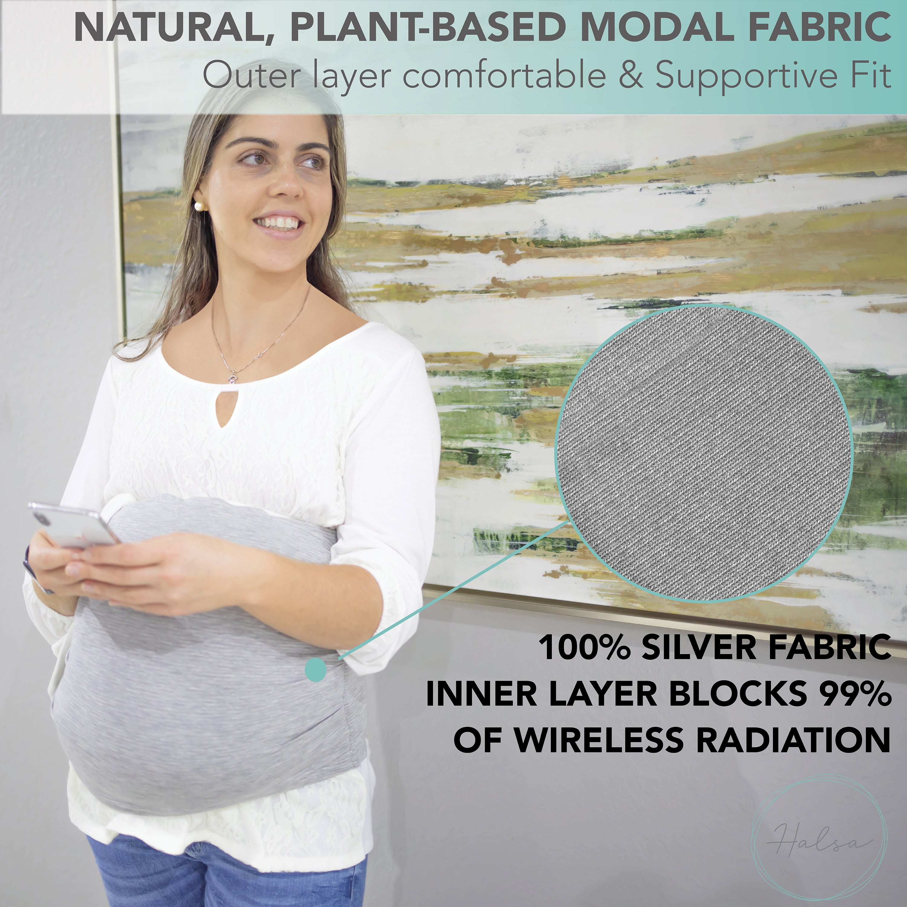 Halsa EMF Blocking Anti Radiation Pregnancy Belly Band