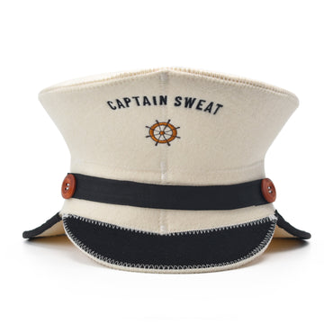 Halsa Captain Wool Sauna Hat - 100% natural wool for heat protection