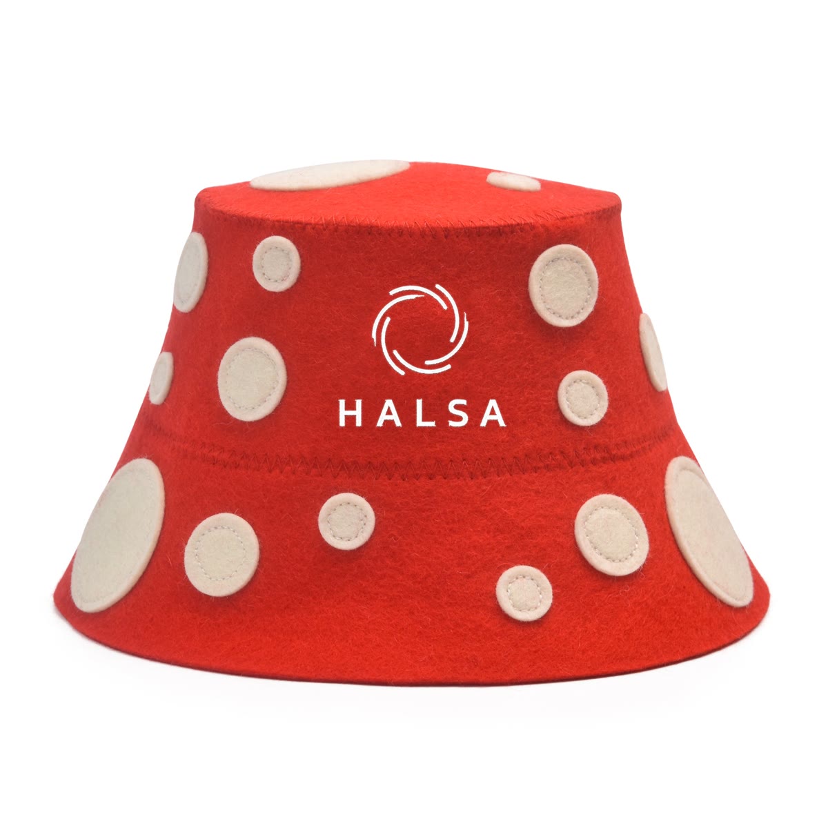 Halsa Mushroom Wool Sauna Hat - 100% natural wool for heat protection