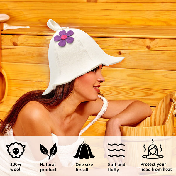 Floral Sauna Hat 🌺