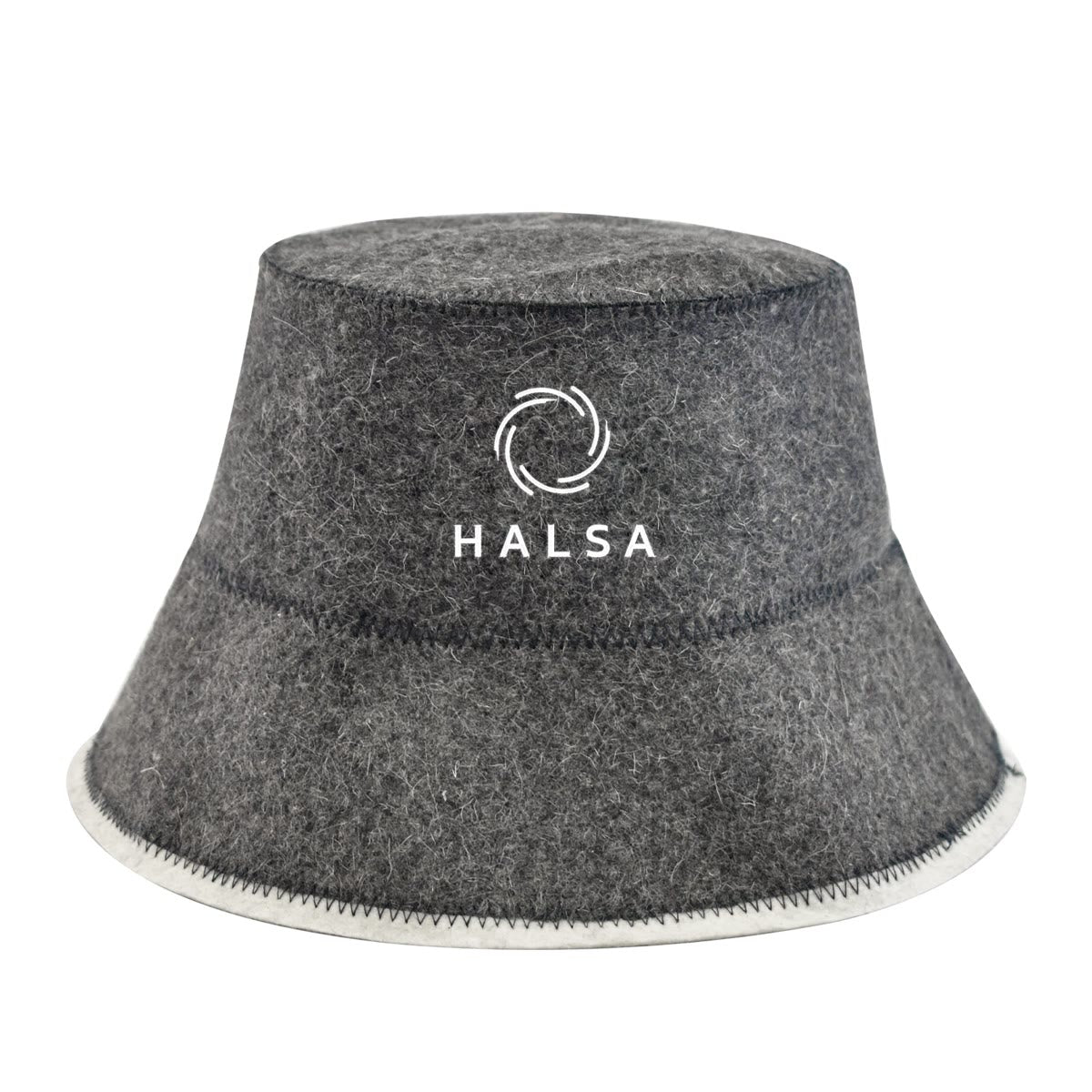 Halsa Bucket Wool Sauna Hat - 100% natural wool for heat protection
