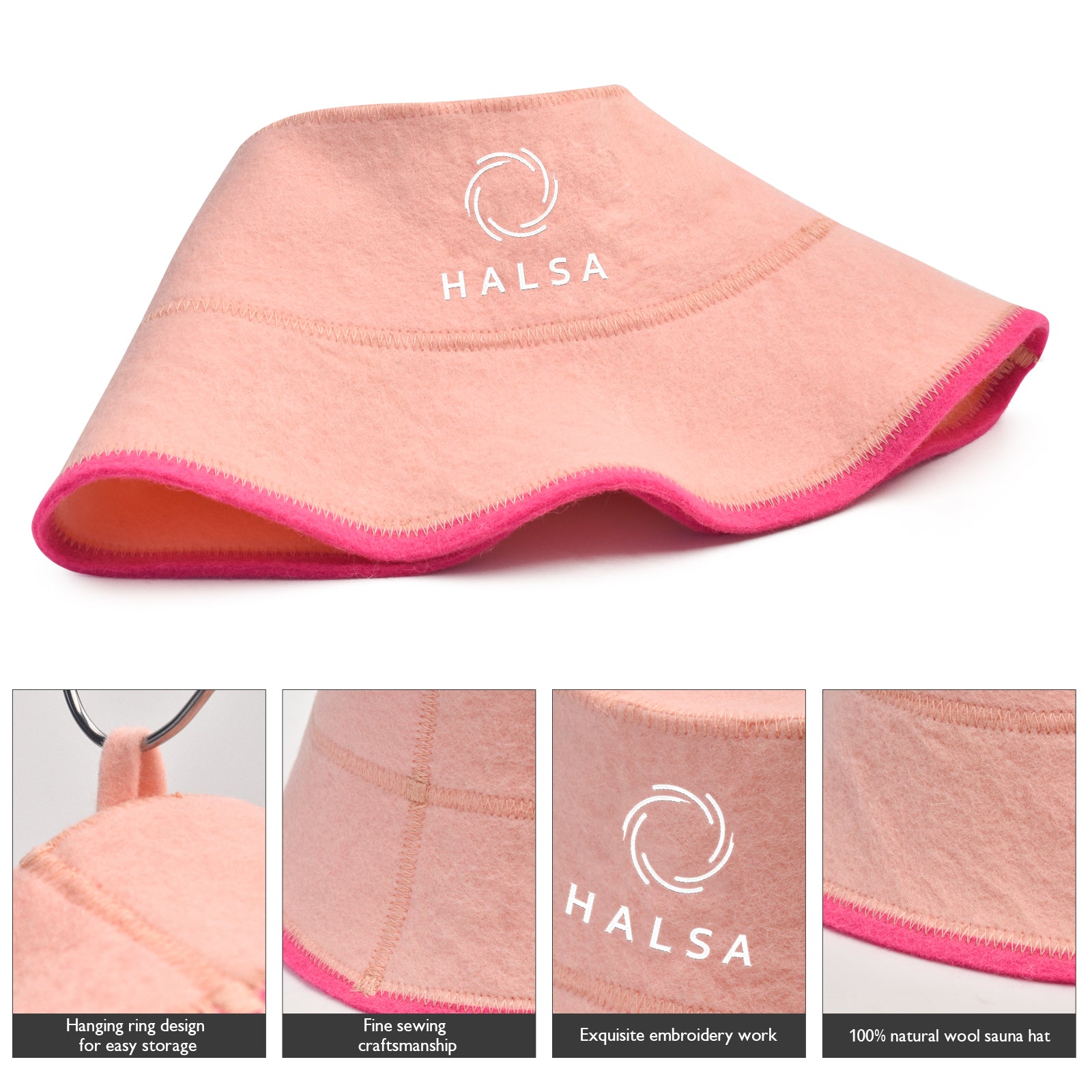 Sauna Hat - Pink Bucket