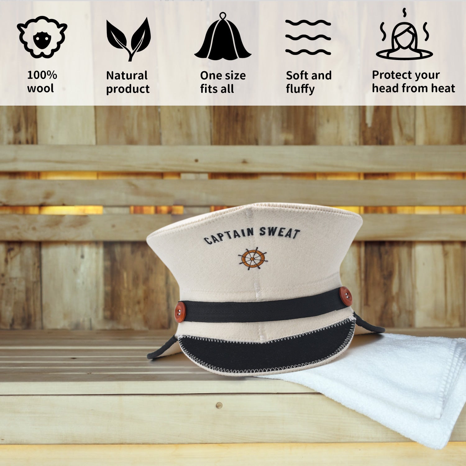 Sauna Hat - Captain