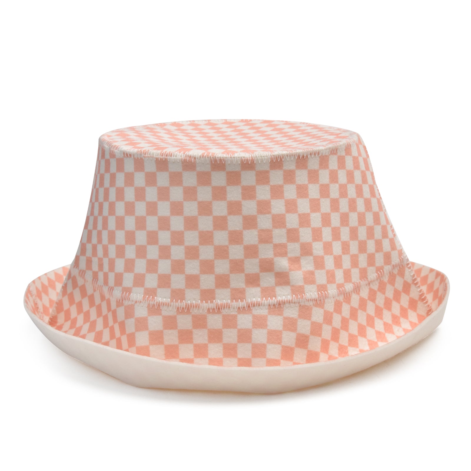 Sauna Hat - Pink Checkered Bucket