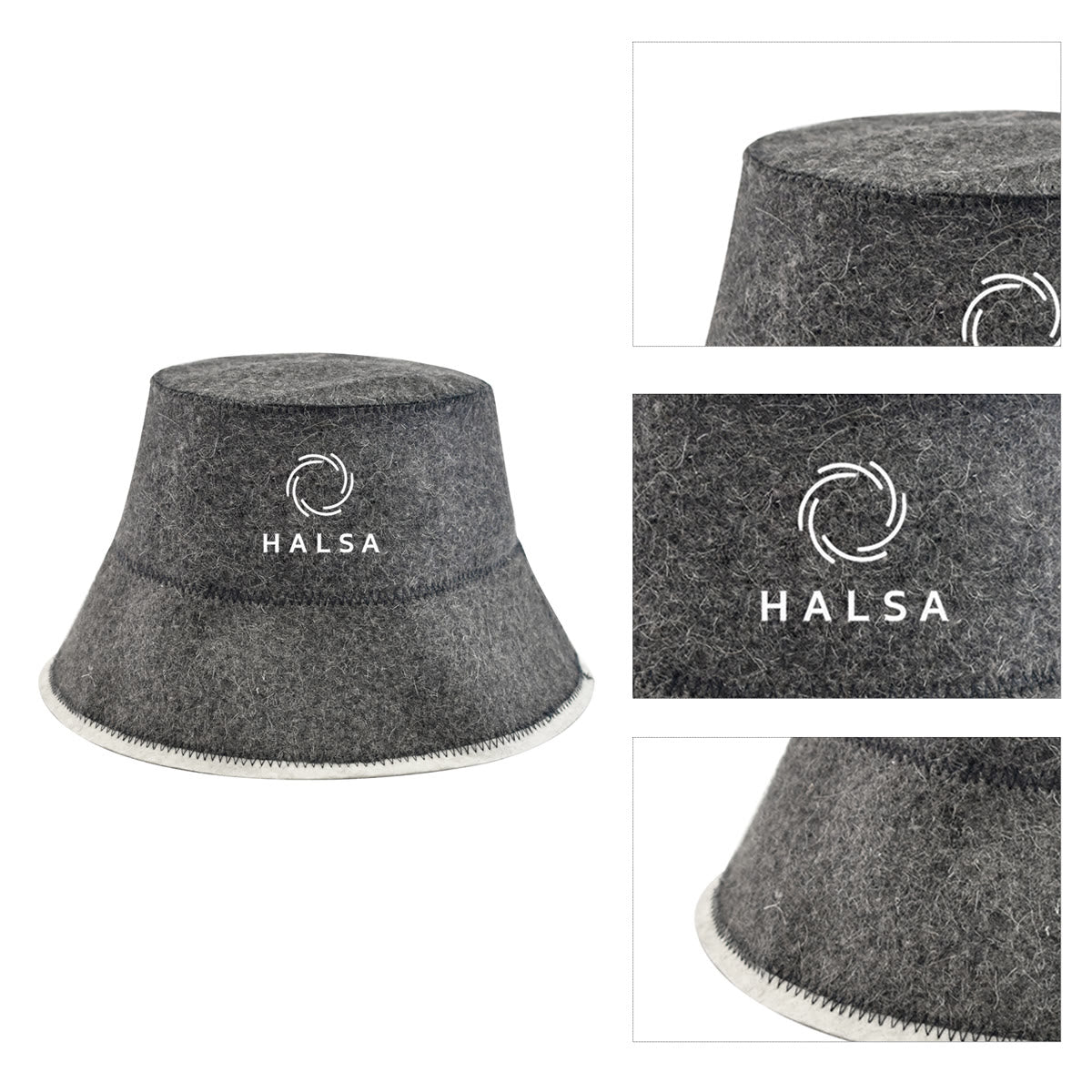 Bucket Sauna Hat — 100% Wool, Free Shipping | Halsa