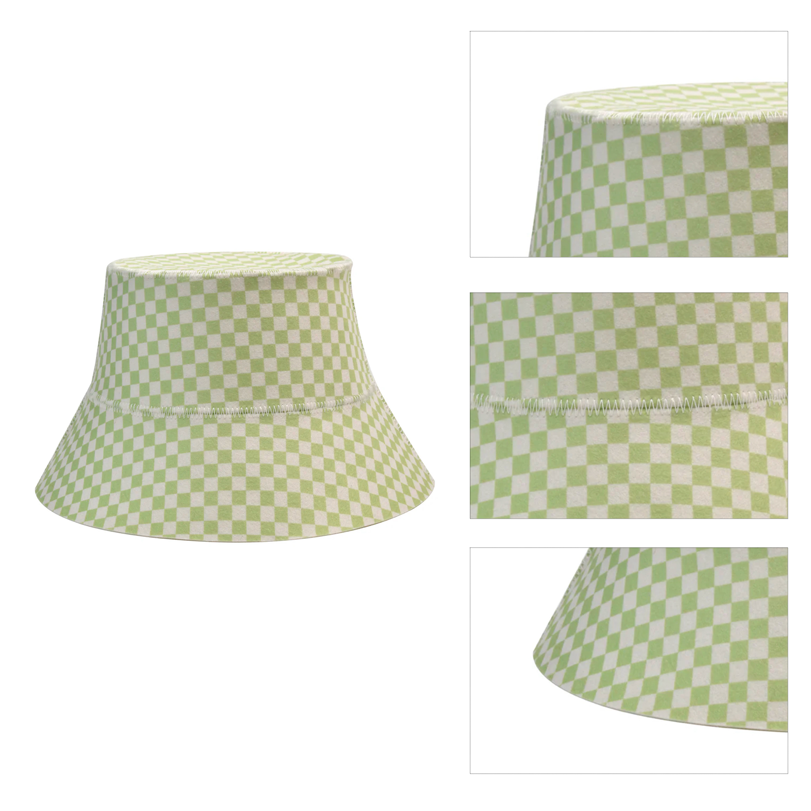 Sauna Hat - Green Checkered