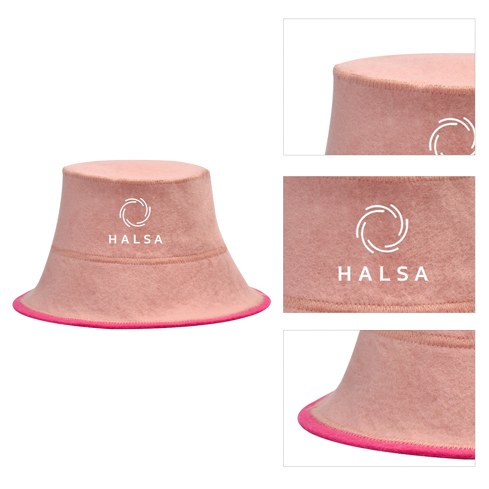Sauna Hat - Pink Bucket