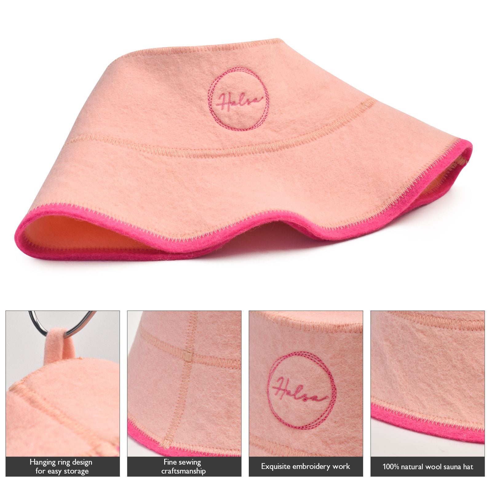 Sauna Hat - Pink Bucket