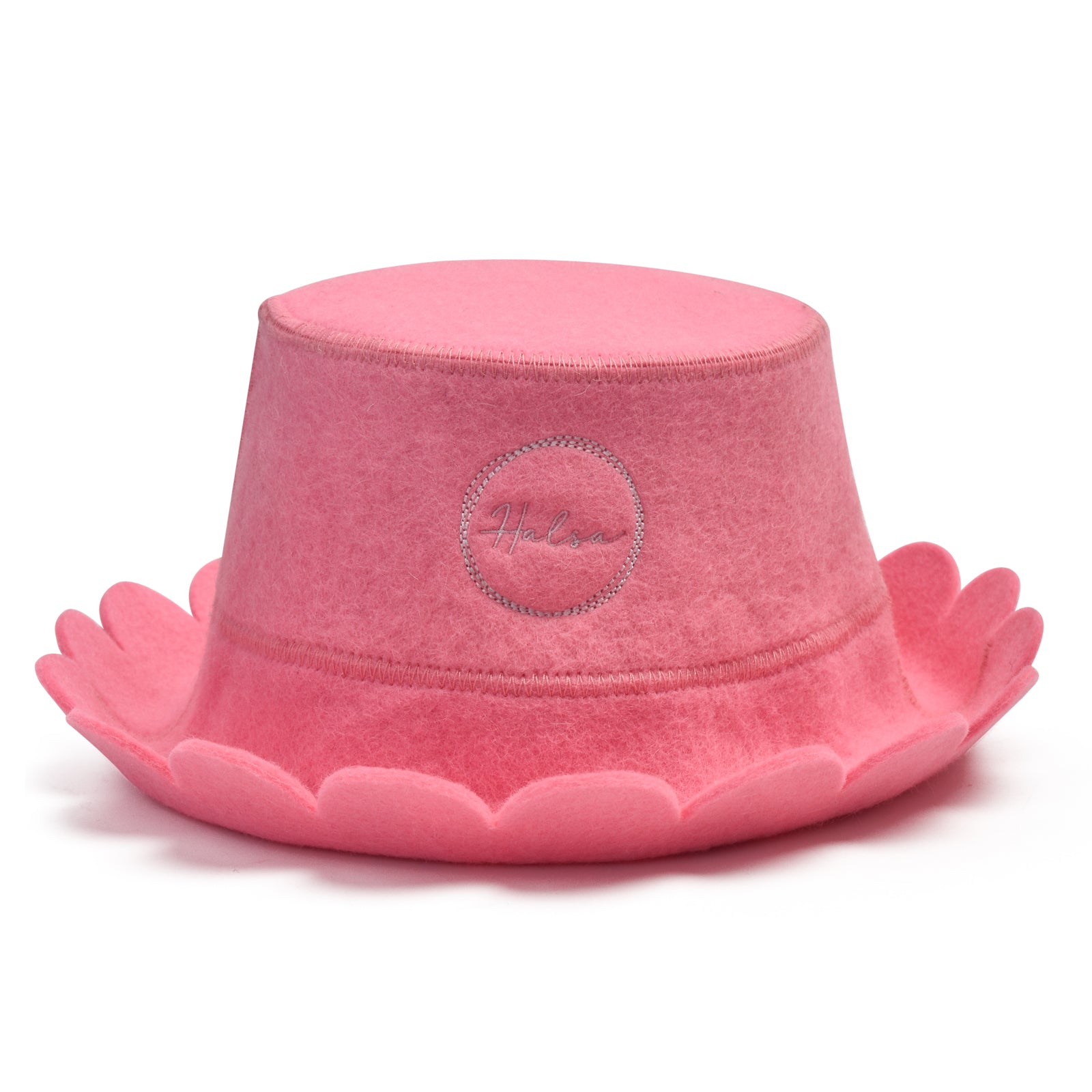 Sauna Hat - Pink Scalloped