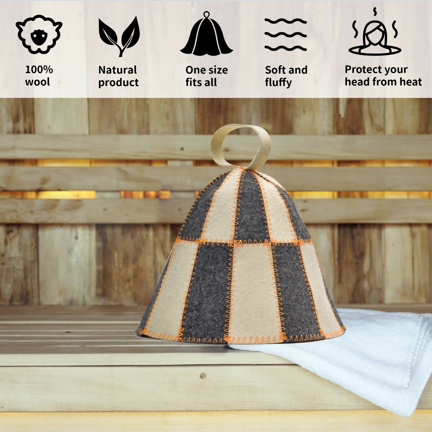 Sauna Hat - Checkered