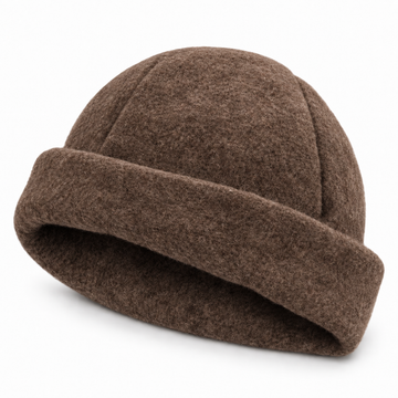 Beanie Wool Sauna Hat — Brown