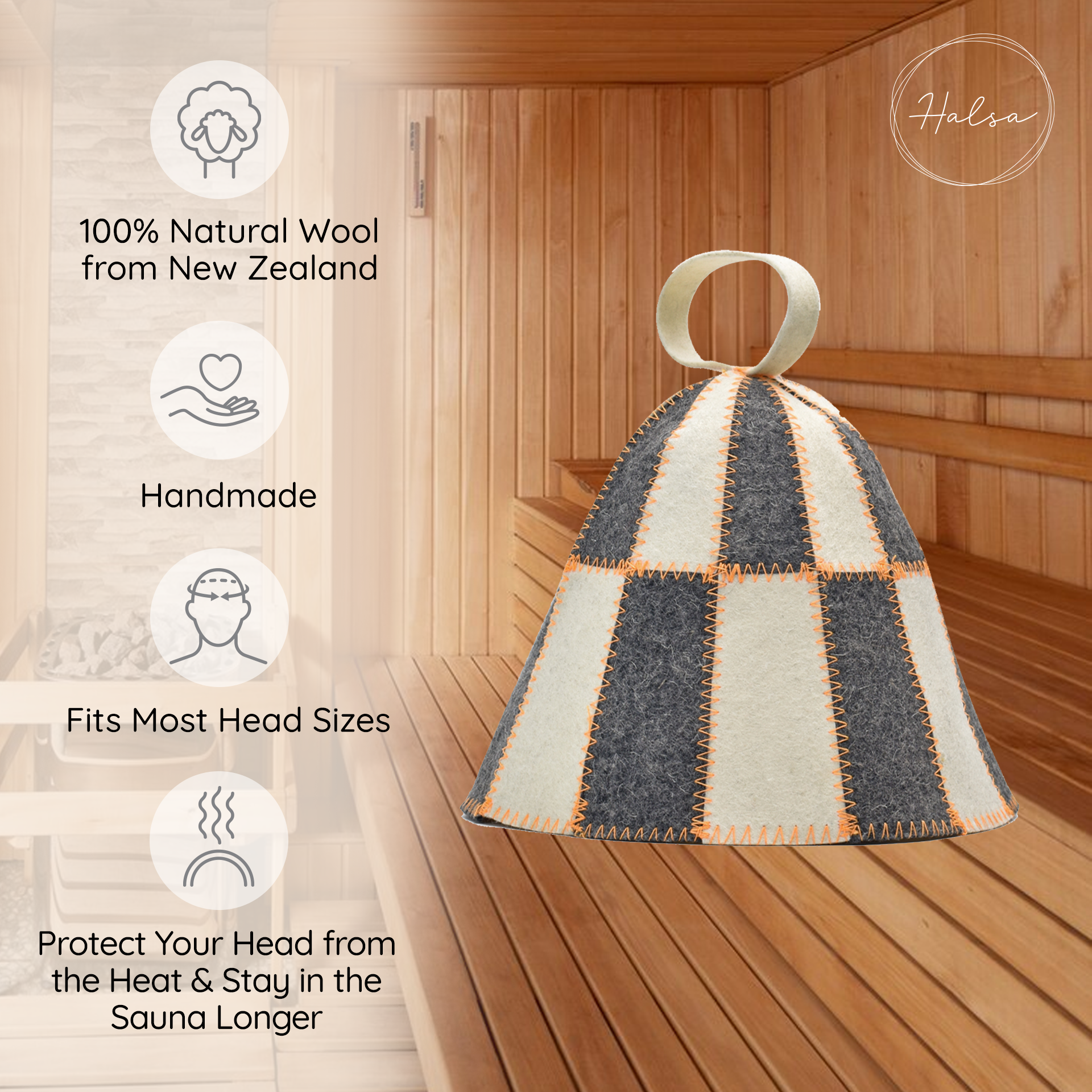 Sauna Hat - Checkered