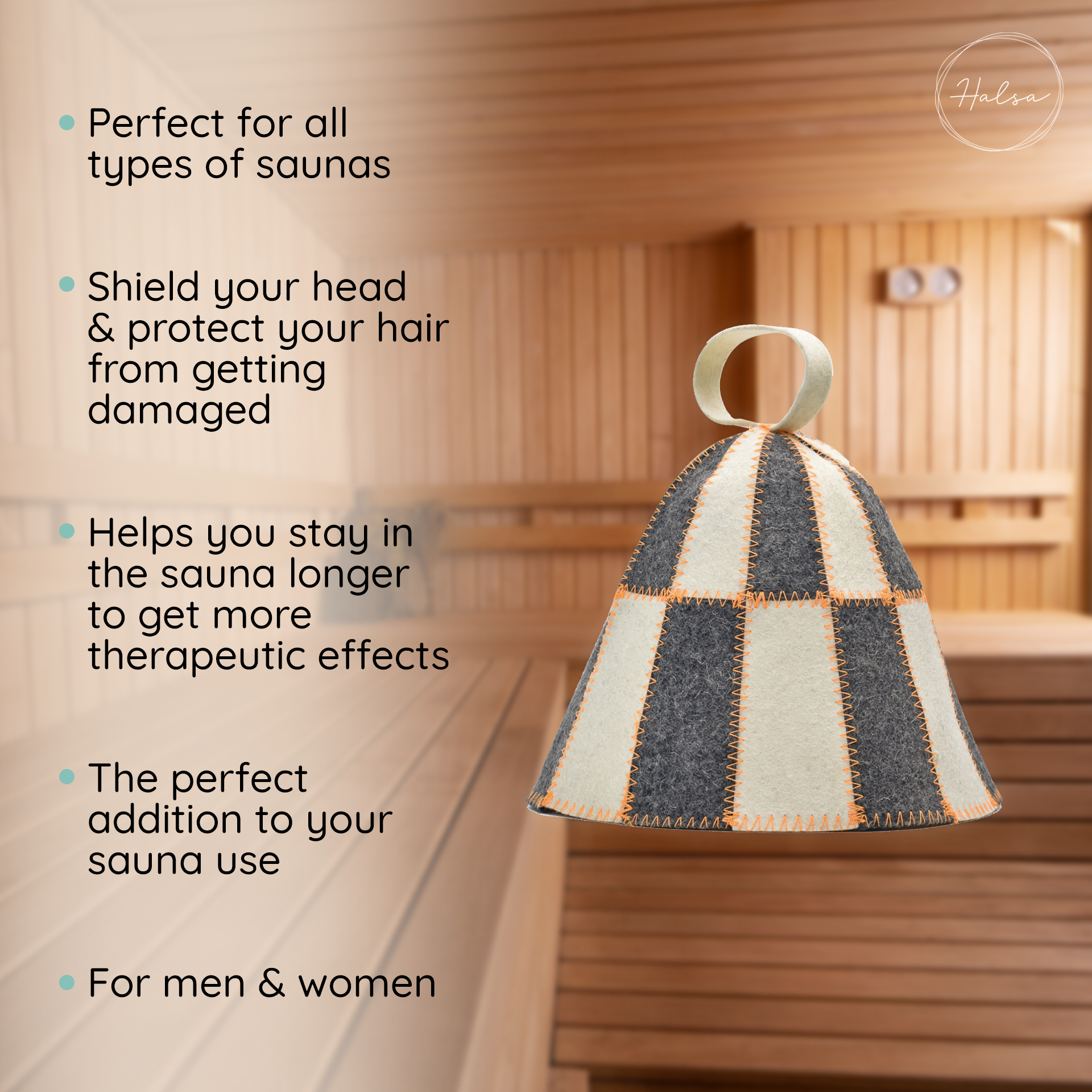 Sauna Hat - Checkered