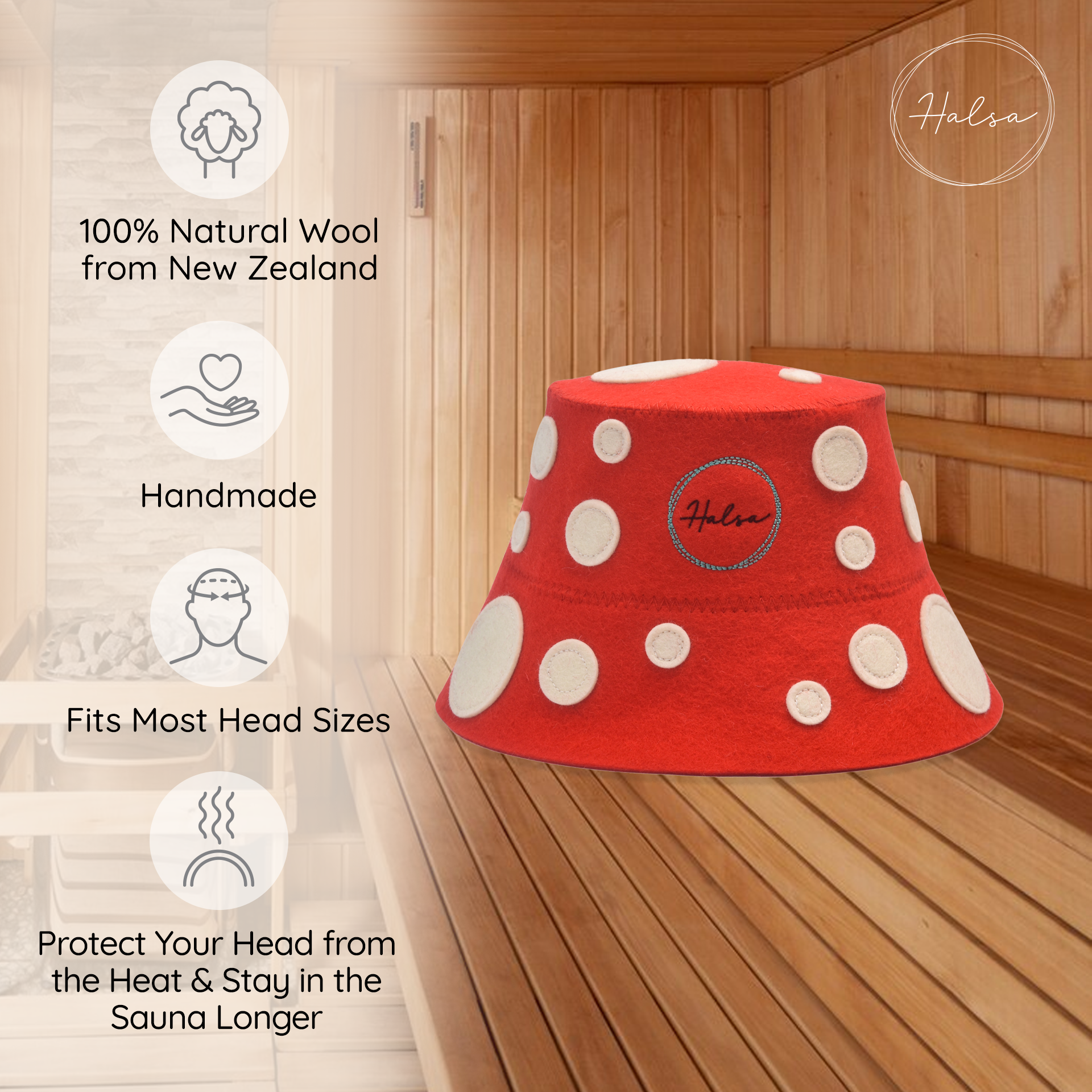 Sauna Hat - Mushroom
