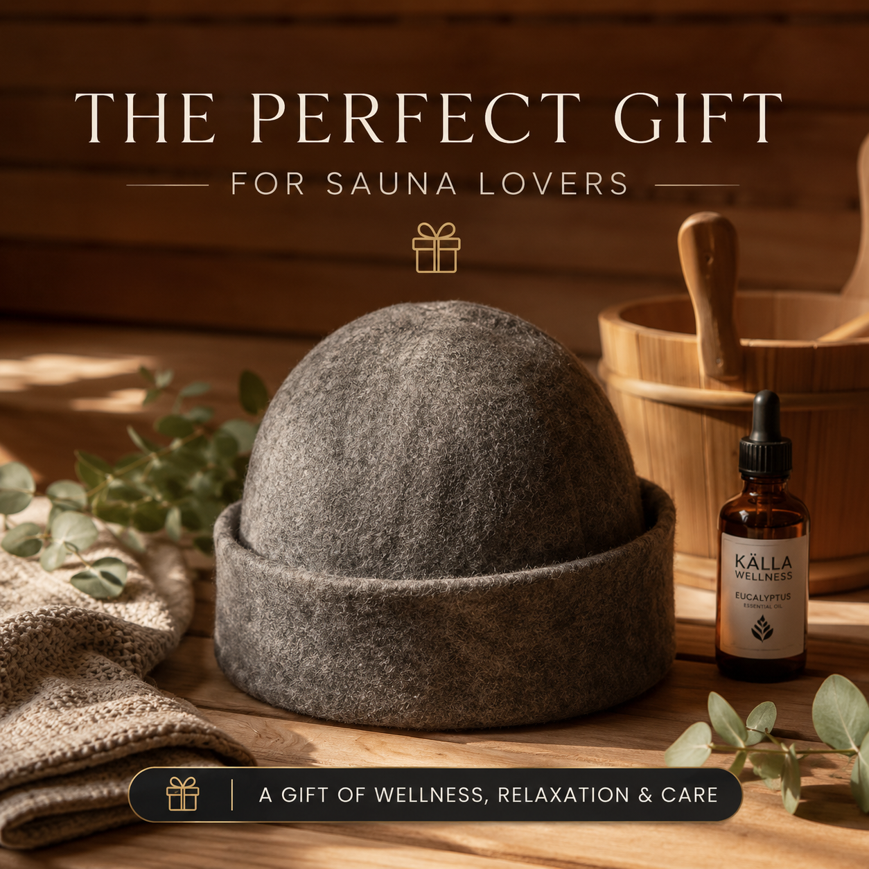 Beanie Sauna Hat - Grey
