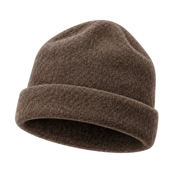 Halsa Brown Beanie Sauna Hat product photo - traditional wool felt sauna beanie in warm brown