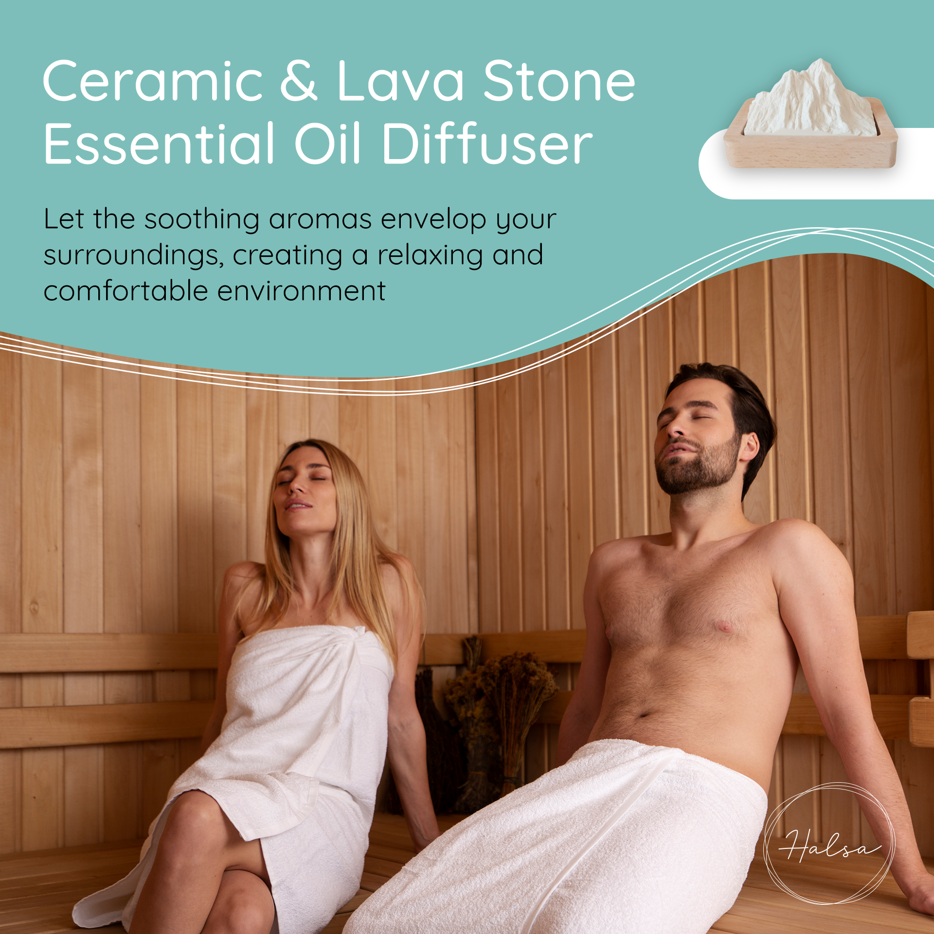 Ceramic Aromatherapy Diffuser - Mountain