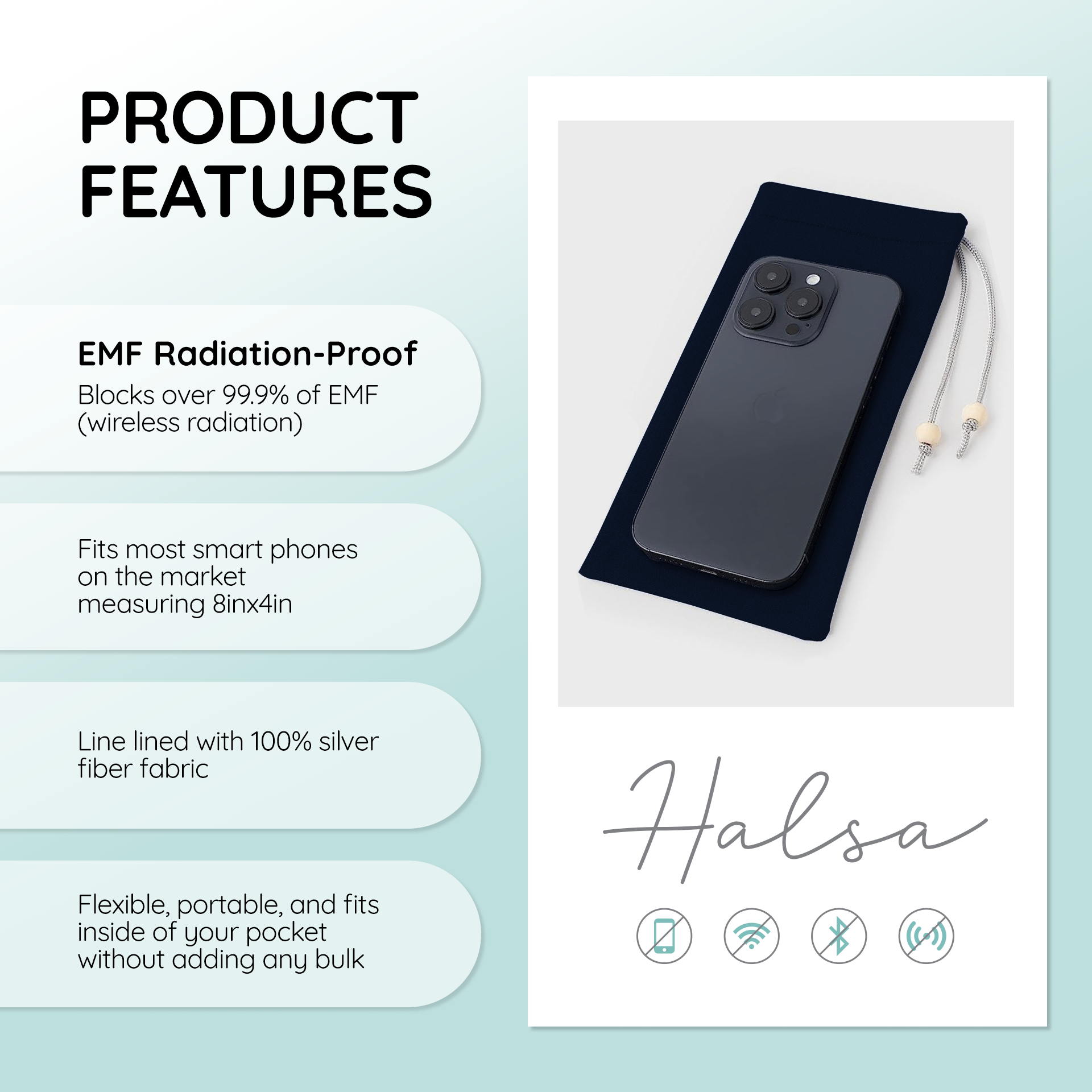 EMF Protection Cell Phone Sleeve