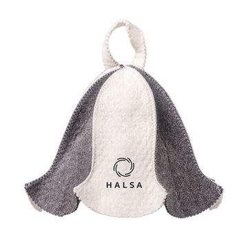 Halsa Foldable Wool Sauna Hat - 100% natural wool for heat protection