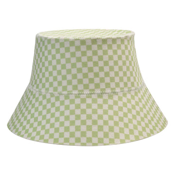 Halsa Green Checkered Wool Sauna Hat - 100% natural wool for heat protection