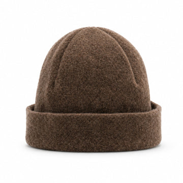 Halsa Beanie Sauna Hat in Brown - front view