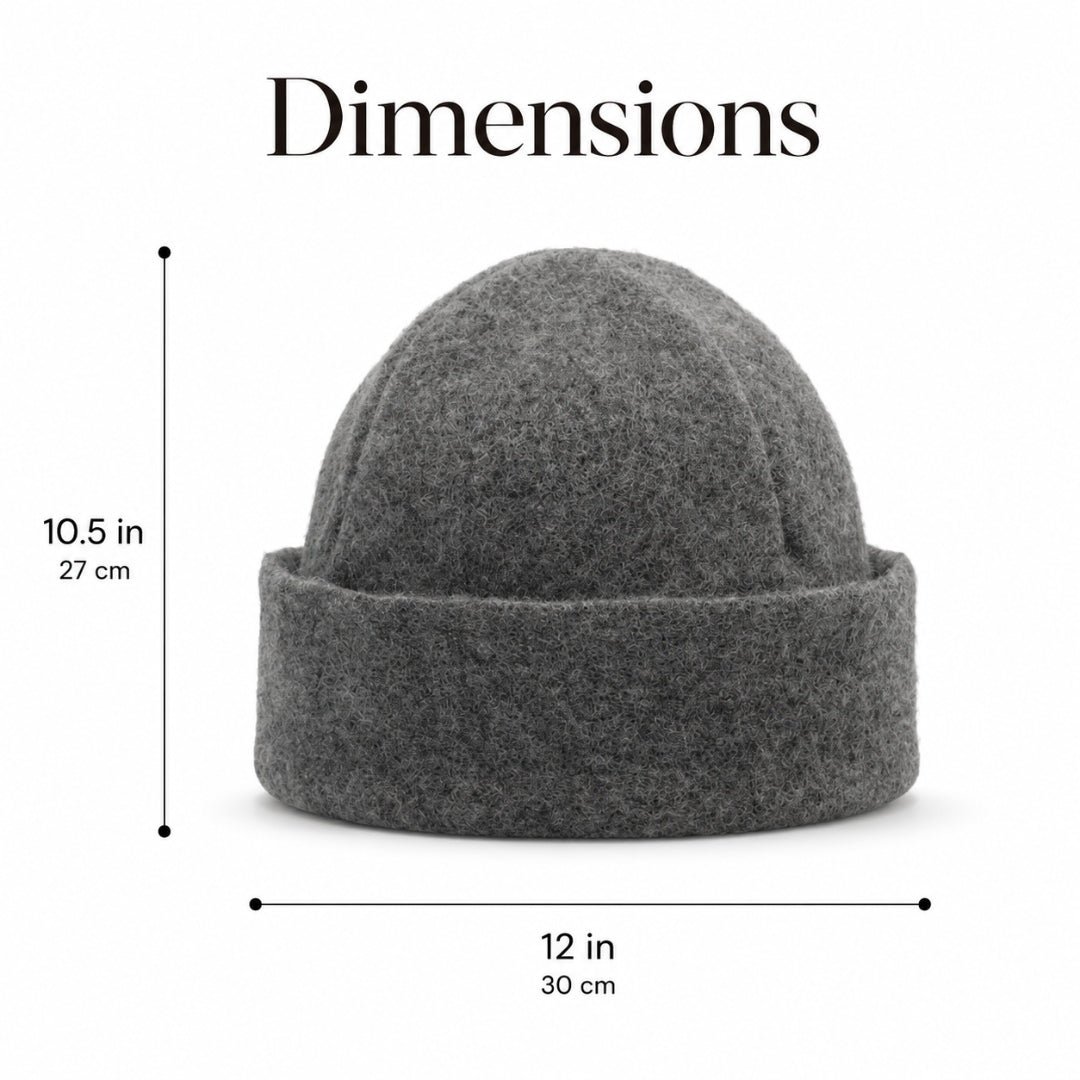 Halsa Beanie Sauna Hat dimensions - 10.5in x 12in