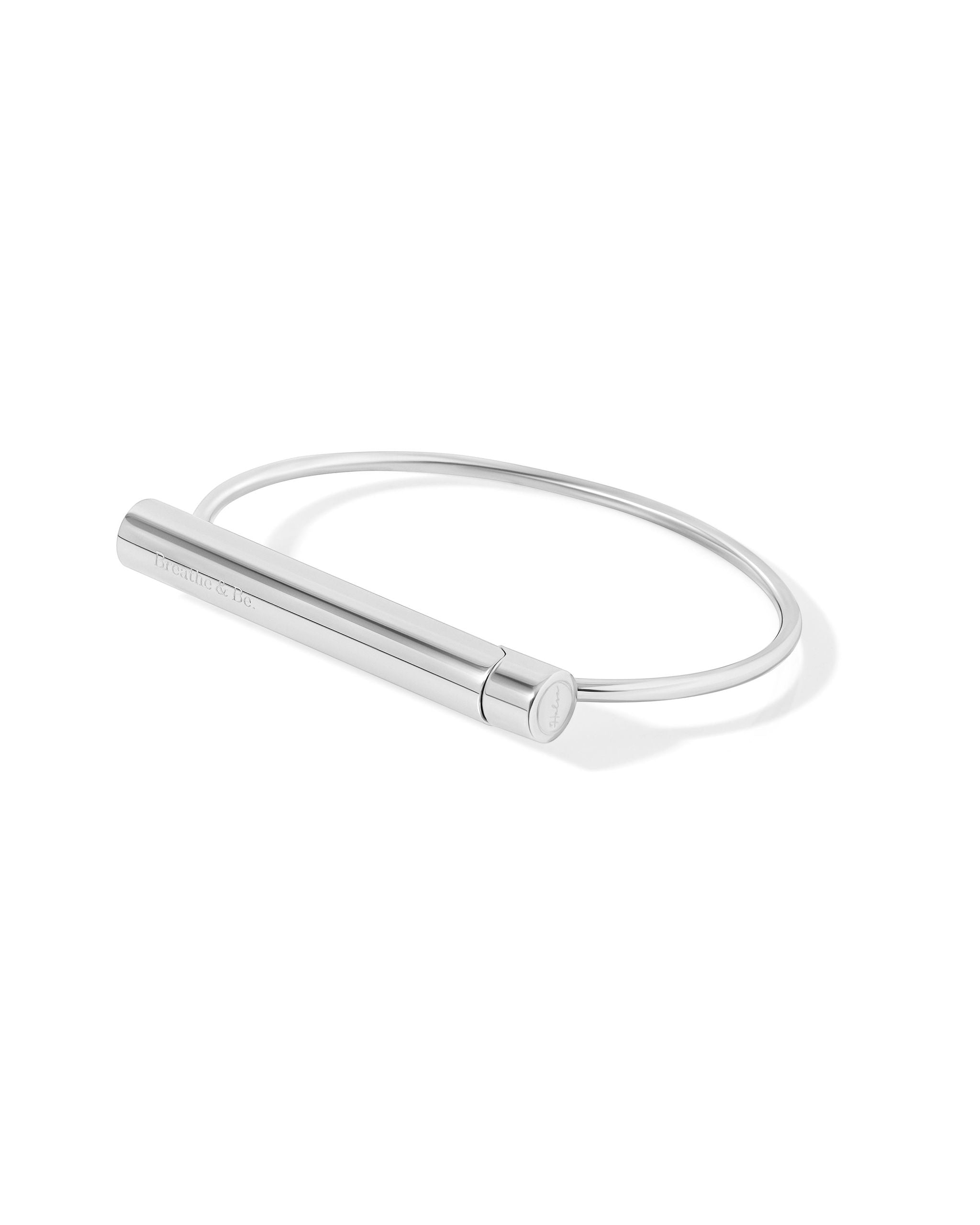 Halsa Stress Relief Mindful Breathing Cuff (Silver)