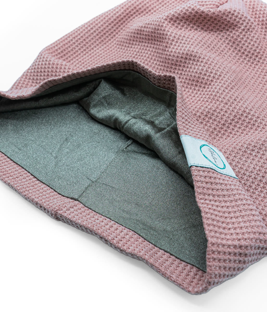 EMF blocking beanie interior - 100% silver fiber fabric