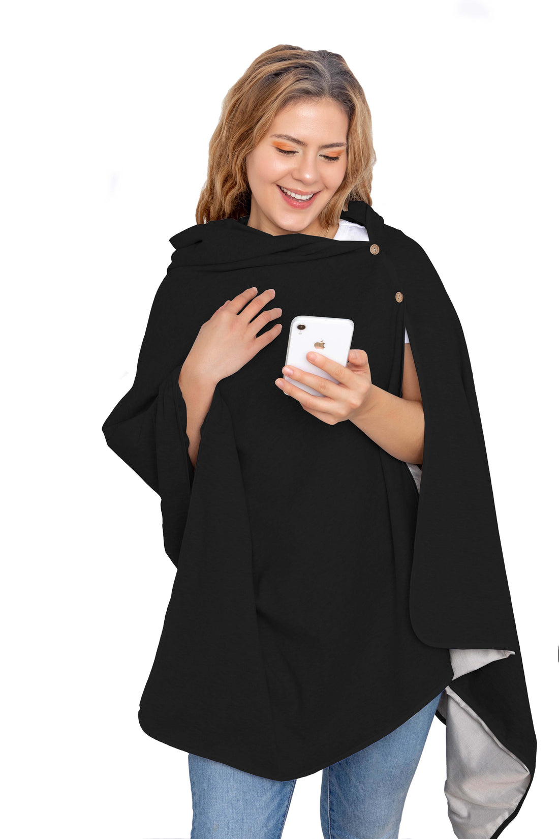 EMF Blocking Anti Radiation Faraday Poncho w/ with Detachable Hood