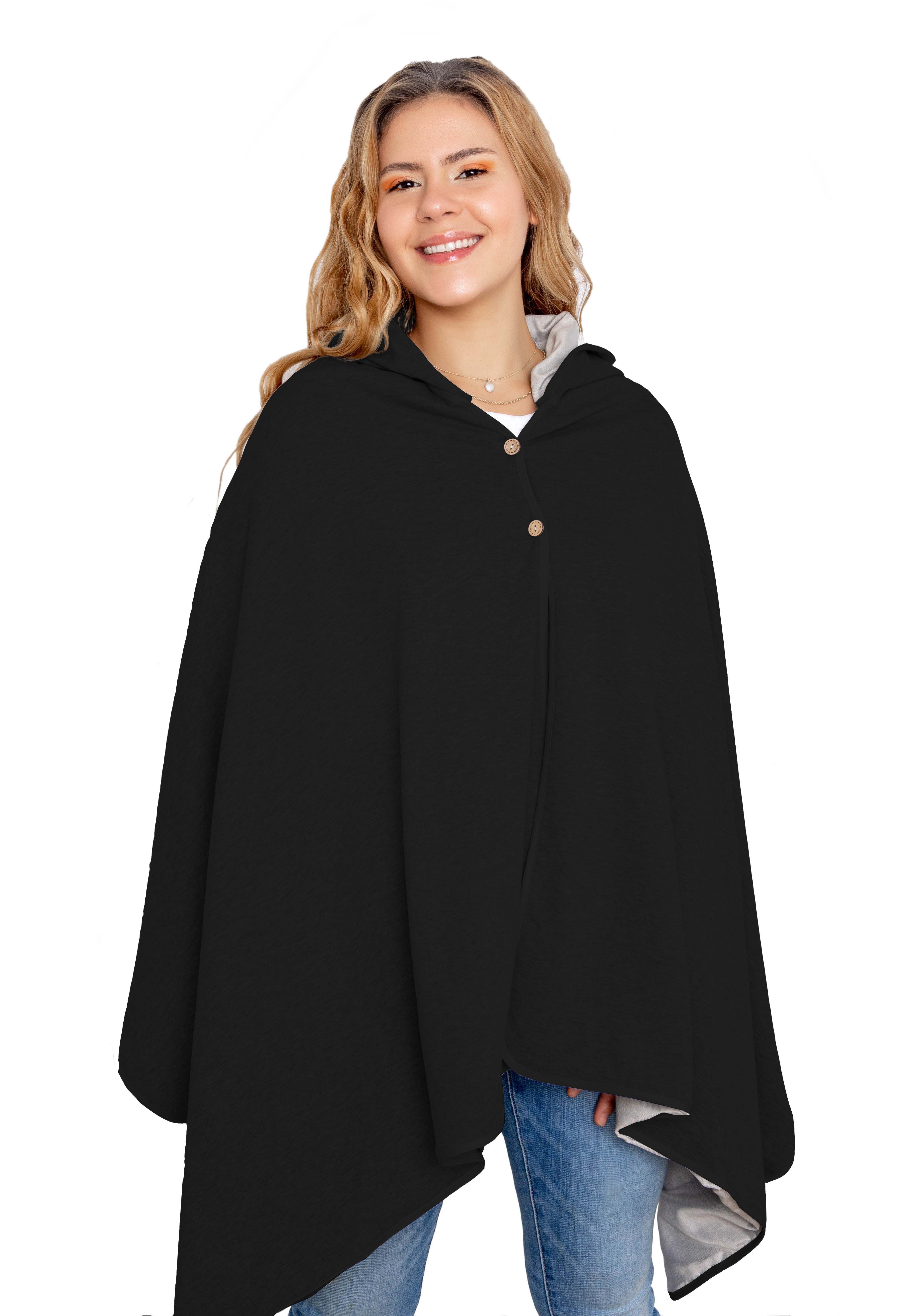 EMF Blocking Anti Radiation Faraday Poncho w/ with Detachable Hood