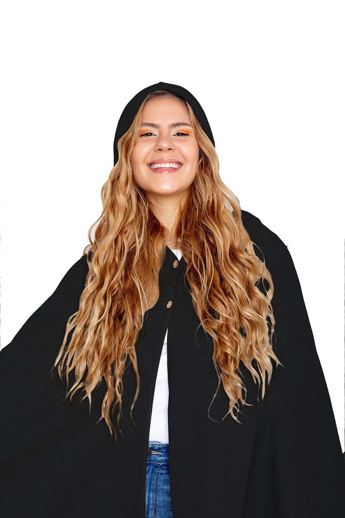 Homehours EMF Adult Hooded Poncho - Radiation Blanket, Wearable Faraday  Blanket, RF Shielding, WiFi Blocker, Protection Clothing Oversized Black