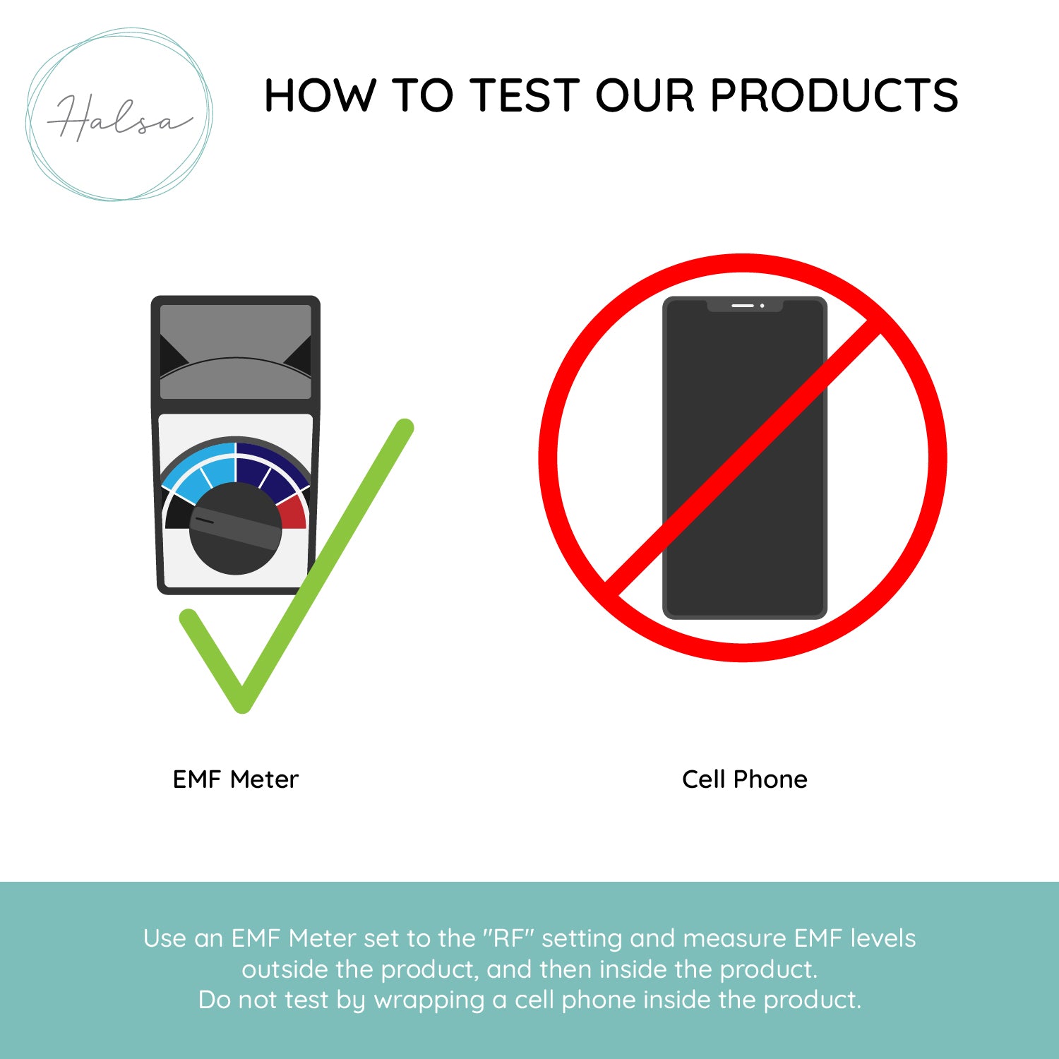 Halsa EMF Blocking Anti Radiation Cell Phone Pouch