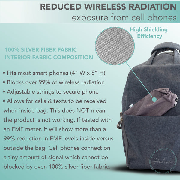 Halsa EMF Blocking Anti Radiation Cell Phone Pouch