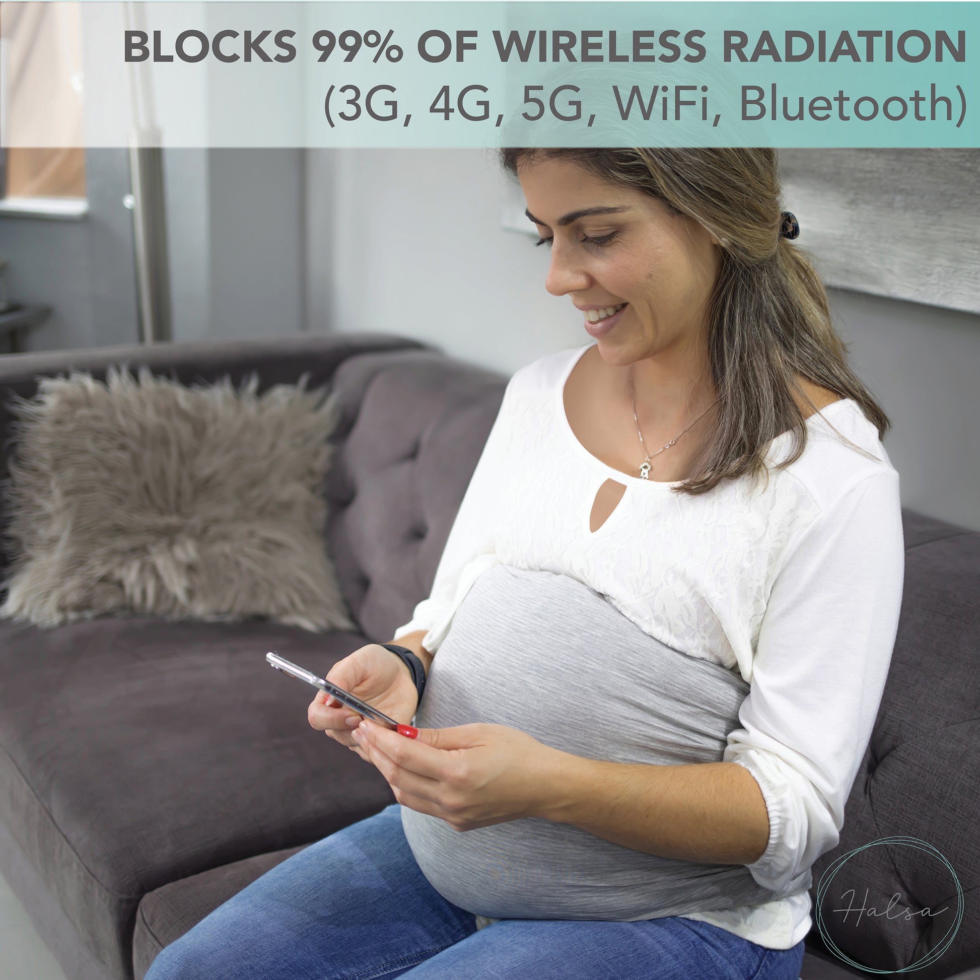 Halsa EMF Blocking Anti Radiation Pregnancy Belly Band