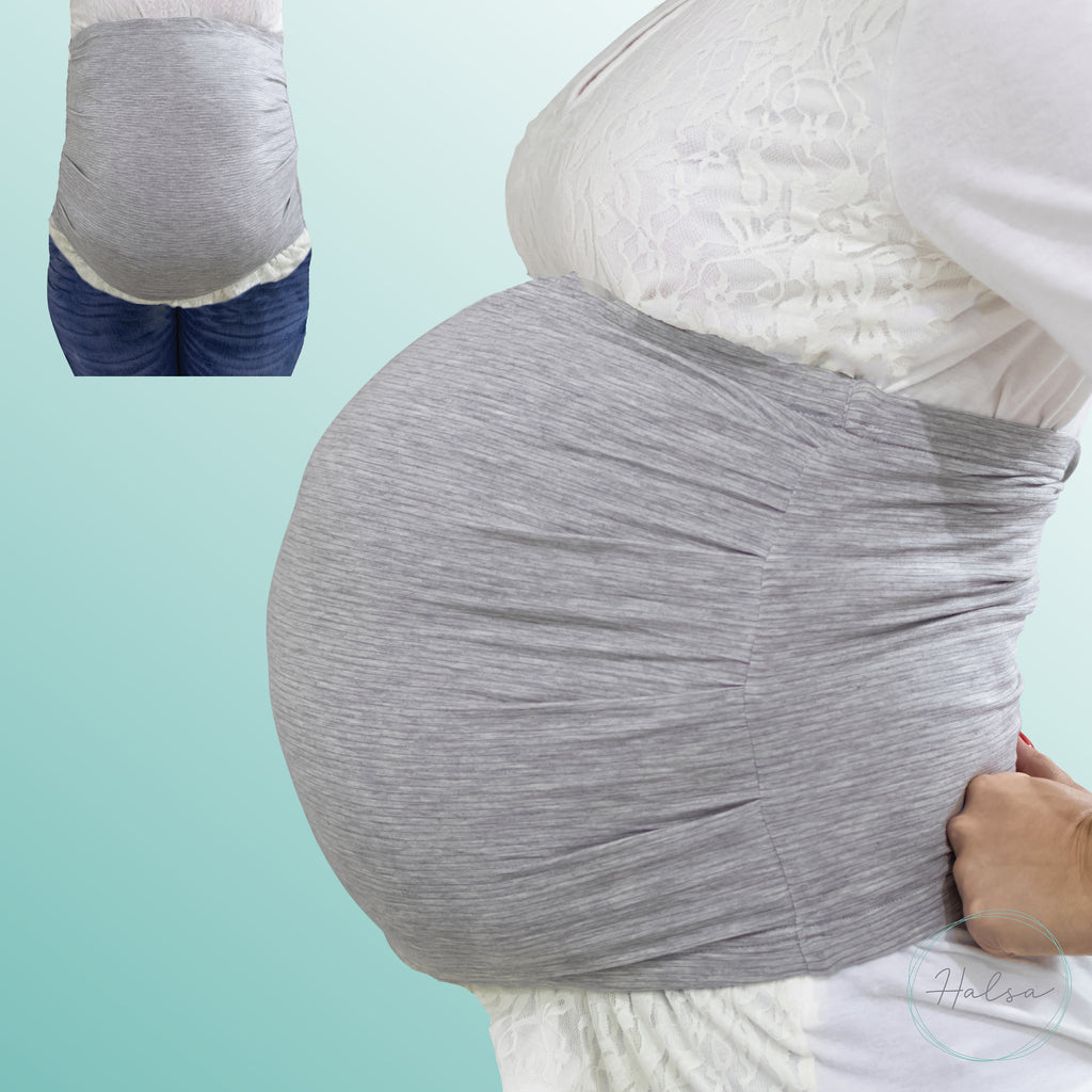 Radiation Protection Abdominal Support EMF Shield Silver Fiber Maternity  Apron Pregnant Women Belly Bands (Color : Silver, Size : XX-Large)