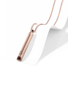 Breathing Necklace w/ Luxury Box Chain (Rose Gold)
