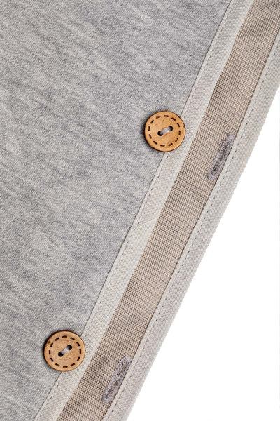 Halsa EMF Blocking Anti Radiation Grey Wrap Poncho, Large Wearable Blanket with Detachable Hood